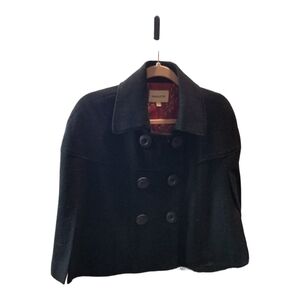 Maestro Ladies Black Wool Jacket Cape